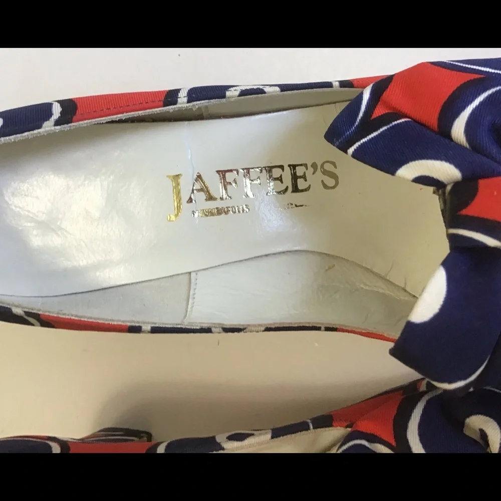 Vintage 1950’s/60’s JAFFEE’S Mijji Pumps, Red, white & blue! - Picture 3 of 14